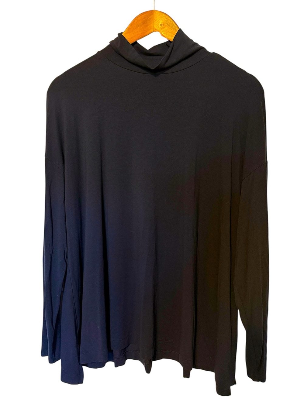 J. Jill Wearever Collection Turtleneck Slouchy Long Sleeve Navy Blue XL